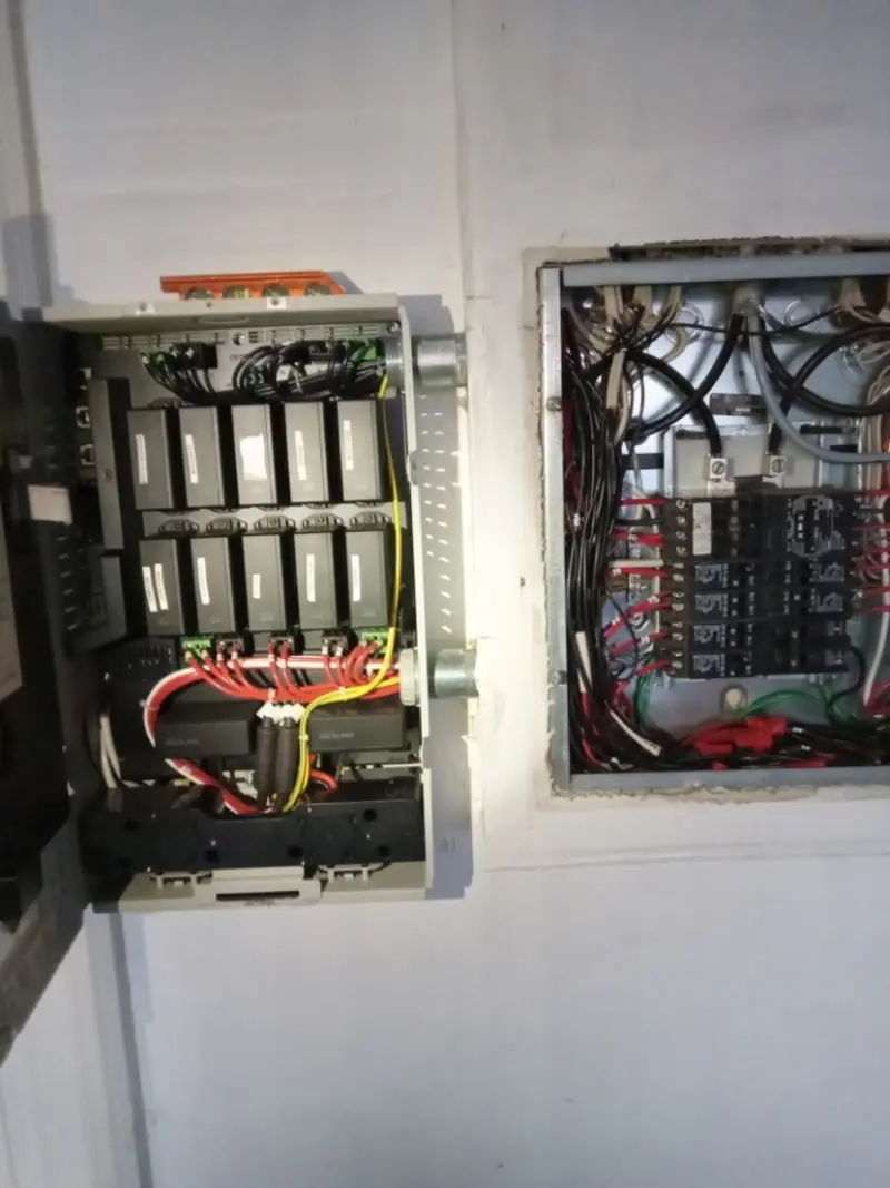 Electrical panel upgrade completed for Security Camera Wiring in Birmingham